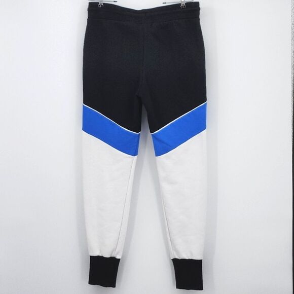 Ivy Park Tri Colorblock Tailored Joggers Sweatpants Women Small Black Blue White - Picture 5 of 13